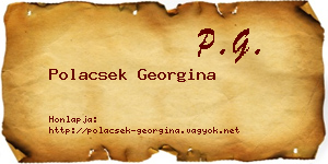 Polacsek Georgina névjegykártya
